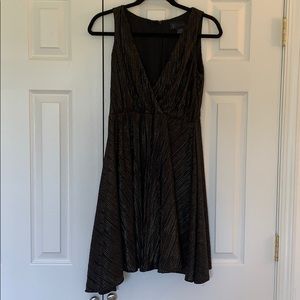 Black and Gold shimmer Kardashian Kollection dress